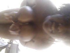 꼬부라진 뚱보 케빈의 살빼기 작전/chubby ebony Tata 같이 흡입하므로 dick