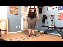 두꺼운 지방 엉덩이 소녀 가정 운동-제 2 부