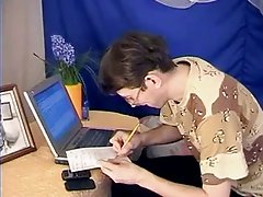 예쁜 베이 seduces nerdy 람