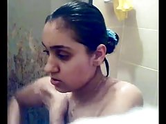 Desi 파키스탄 귀여운 GF 셀프샷을 샤워실을 위한 BF