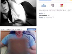 chatroulette-화려한 갈색 머리 누드