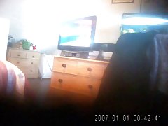 아내 Masturbates 에 숨겨진 카메라