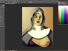 자매 아가사 팬 아트 timelapse