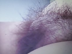 Close up 그녀의 털이 셀라입니다.