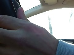 버스 정류장에서 자동차 플래시 4 소녀
