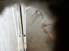 Spying 에 일본할아버지 엄마는 샤워기 누드를 위한 임직원