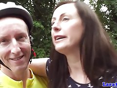 유로 영국 milf 항문 섹스 스타킹에