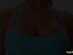 카프리의 운동 세션 그녀의 트레이너와 함께 섹스에 리드