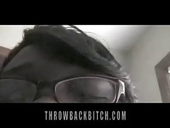 그녀 같이 흡입하므로 귀신은 즉시 그의 작 블랙 dick