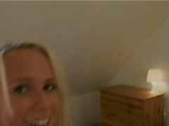 달콤한 금발 하이 틴 섹스