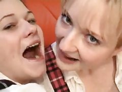 독일 아가씨들이 schoolgirl 균일한 사실