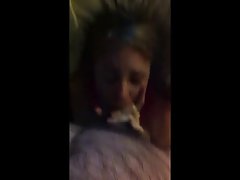 거대한 시기 숨 막혀받을 여자 친구는 여기서 얼굴